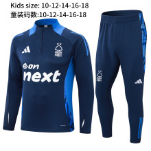 24/25 Nottingham Forest Kids  Blue 1:1 Quality Training Jersey