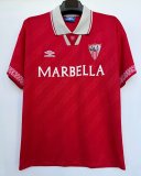 1994/1996 Sevilla FC Away Red Fans Retro 1:1 Quality Soccer Jersey
