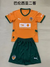 24/25  Valencia Third Kids Kits 1:1 Quality  Soccer Jersey