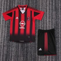 2004/2005 AC Milan Home Kids kits Retro 1:1 Quality Soccer Jersey
