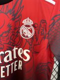 25/26  Real  Madrid Dragon Red Fans 1:1 Quality Soccer Jersey