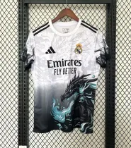 25/26  Real  Madrid Dragon White Fans 1:1 Quality Soccer Jersey