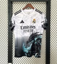25/26  Real  Madrid Dragon White Fans 1:1 Quality Soccer Jersey