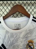 25/26  Real  Madrid Dragon White Fans 1:1 Quality Soccer Jersey