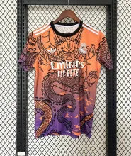25/26  Real  Madrid Dragon Orange  Fans 1:1 Quality Soccer Jersey