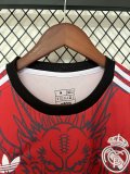 25/26  Real  Madrid Dragon Red Fans 1:1 Quality Soccer Jersey