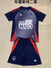24/25Stade Brestois 29 Third Kids Kits 1:1 Quality Soccer Jersey