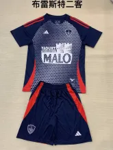 24/25Stade Brestois 29 Third Kids Kits 1:1 Quality Soccer Jersey