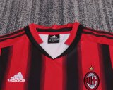 2004/2005 AC Milan Home Kids kits Retro 1:1 Quality Soccer Jersey
