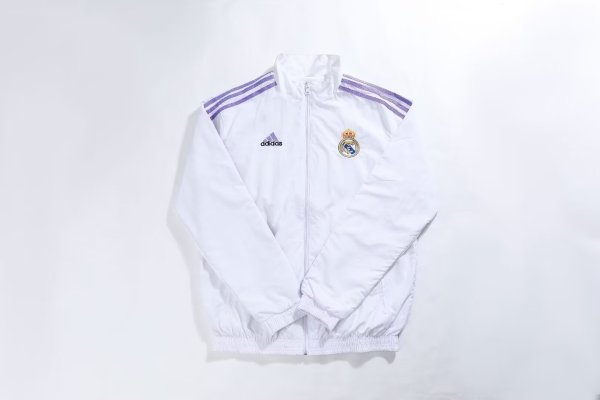 24/25 Real Madrid Double Sided White Windbreaker