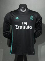 2017/2018 Real Madrid Away Long Sleeve Player  1:1 Quality Retro Soccer Jersey