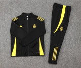 24/25  Real Madrid  Black Training Tracksuit 1:1 Quality Training Jersey