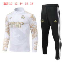 24/25 Real Madrid  White Kids  1:1 Quality Training Jersey