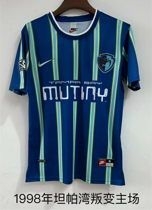1998 Tampa Bay Rowdies Home Fans Retro 1:1 Quality Soccer Jersey