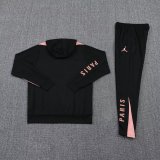 24/25 Paris Hooded Long Sleeved Black 1:1 Training suit