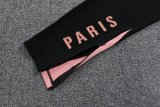 24/25 Paris Hooded Long Sleeved Black 1:1 Training suit
