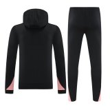 24/25 Paris Hooded Long Sleeved Black 1:1 Training suit