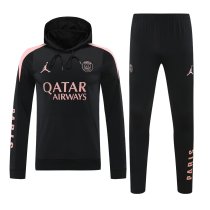 24/25 Paris Hooded Long Sleeved Black 1:1 Training suit