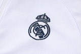 24/25  Real Madrid White Training Tracksuit 1:1 Quality Training Jersey