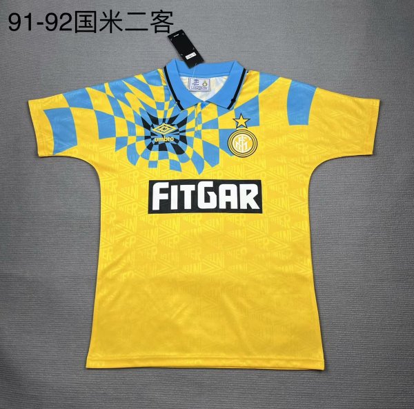 1991/1992 Inter Milan Third Fans Retro 1:1 Quality Soccer Jersey