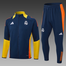 24/25  Real Madrid Blue Training Tracksuit 1:1 Quality Training Jersey
