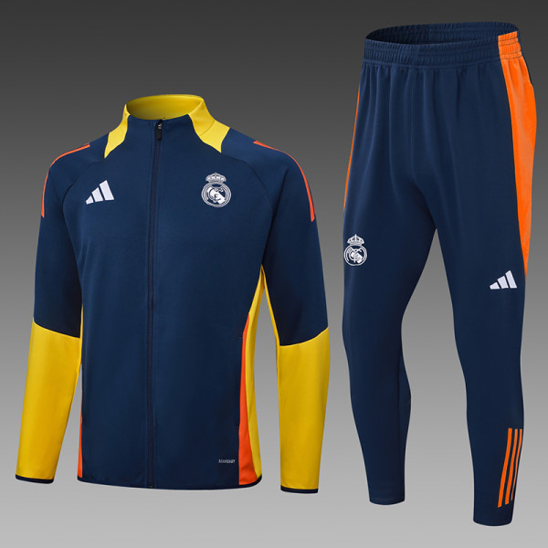 24/25  Real Madrid Blue Training Tracksuit 1:1 Quality Training Jersey