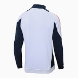 24/25  Real Madrid White Training Tracksuit 1:1 Quality Training Jersey