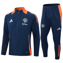 24/25  Manchester United Blue Training Tracksuit 1:1 Quality Soccer Jersey