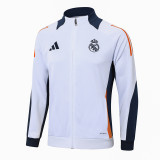 24/25  Real Madrid White Training Tracksuit 1:1 Quality Training Jersey