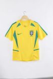 2002 Brazil Home Fans  Retro 1:1 Quality  Soccer Jersey