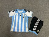 2006  Argentina Home Kids Retro 1:1 Quality  Soccer Jersey