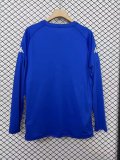 2003/2004 Auxerre Away Long Sleeve Blue Fans Retro 1:1 Quality Soccer Jersey