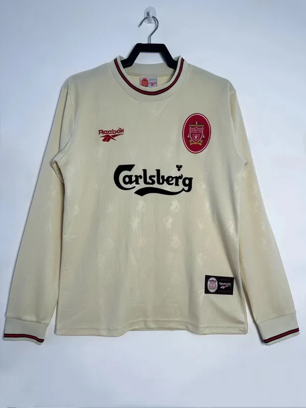 1996/1997  Liverpool Away Long sleeve Retro 1:1 Quality Soccer Jersey