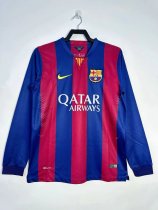 2014/2015 Barcelona Home Long sleeve Retro 1:1 Quality Soccer Jersey