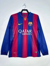 2014/2015 Barcelona Home Long sleeve Retro 1:1 Quality Soccer Jersey
