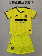 24/25 Villarreal Home Kids Kits 1:1 Quality Soccer Jersey