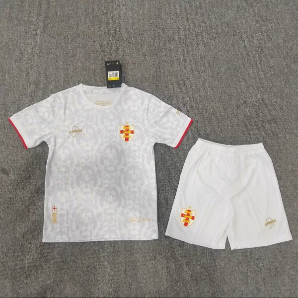 24/25 England Special Edition White  Kids 1:1 Quality Soccer Jersey