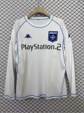 2003/2004 Auxerre Home  Long Sleeve White Fans Retro 1:1 Quality Soccer Jersey