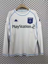 2003/2004 Auxerre Home  Long Sleeve White Fans Retro 1:1 Quality Soccer Jersey