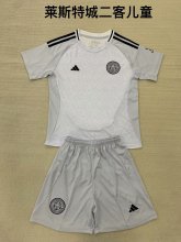 24/25 Leicester City Third Kids Kits 1:1 Soccer Jersey