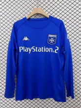 2003/2004 Auxerre Away Long Sleeve Blue Fans Retro 1:1 Quality Soccer Jersey