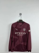 24/25 Manchester City Third Long Sleeve Player  1:1 Quality Soccer Jersey