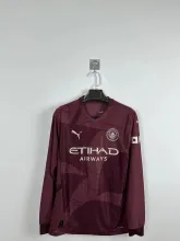 24/25 Manchester City Third Long Sleeve Player  1:1 Quality Soccer Jersey