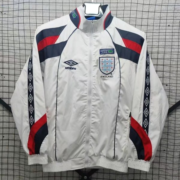 1998  England White Windbreaker