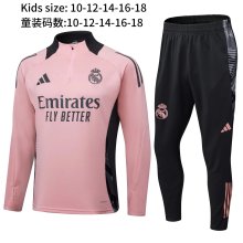 24/25 Real Madrid  Kids Pink 1:1 Quality Training Jersey