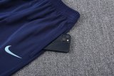 24/25 France Hooded Long Sleeved Blue1:1 Training suit