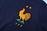 24/25 France Hooded Long Sleeved Blue1:1 Training suit