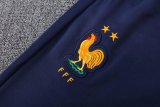 24/25 France Hooded Long Sleeved Blue1:1 Training suit