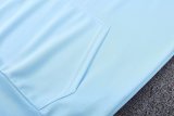 24/25 France Hooded Long Sleeved Blue 1:1 Training suit