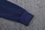24/25 France Hooded Long Sleeved Blue1:1 Training suit